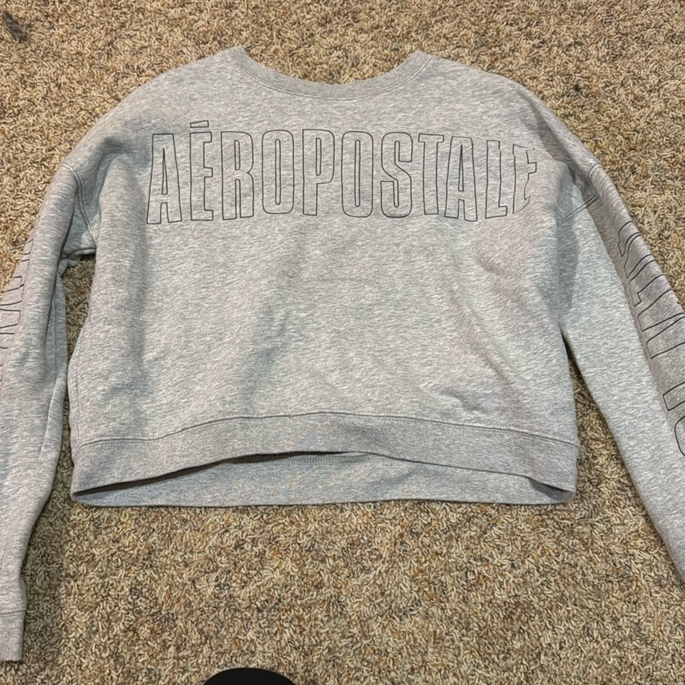 aeropostale cropped crew neck